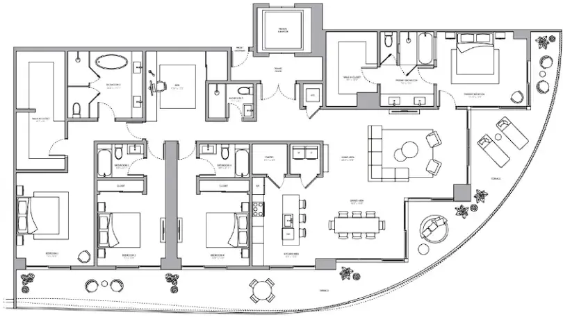 PENTHOUSE 01 One Park Tower by Turnberry